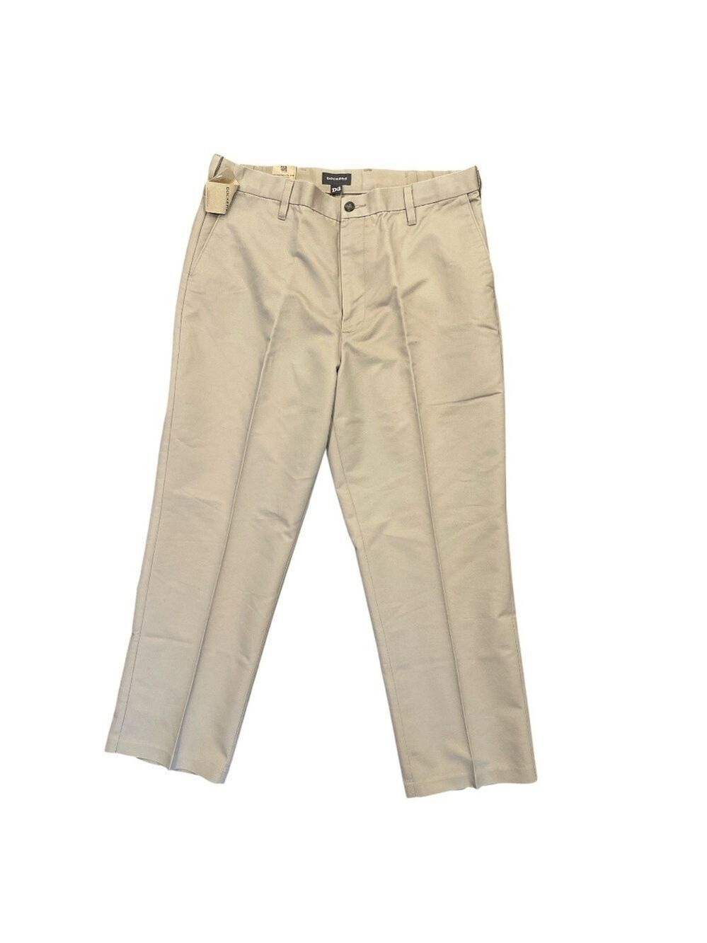 Dockers W36” L 29” Men Khaki D3 comfort waist flat front classic fit Pants
